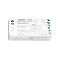 ZigBee + 2.4G RF controlador DC12-24V - 3 en 1 RGB+RGBW+RGBCCT