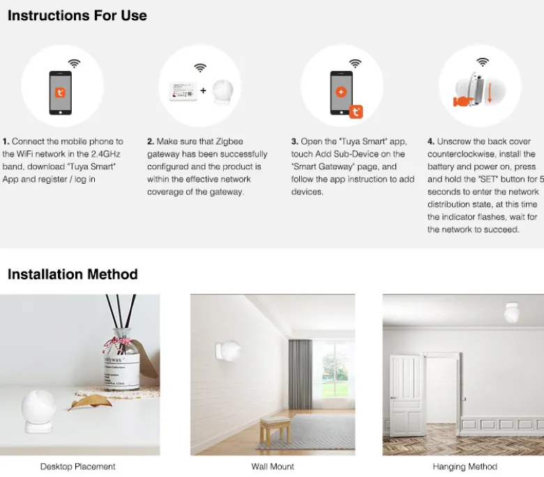 ZigBee Sensor de movimiento PIR